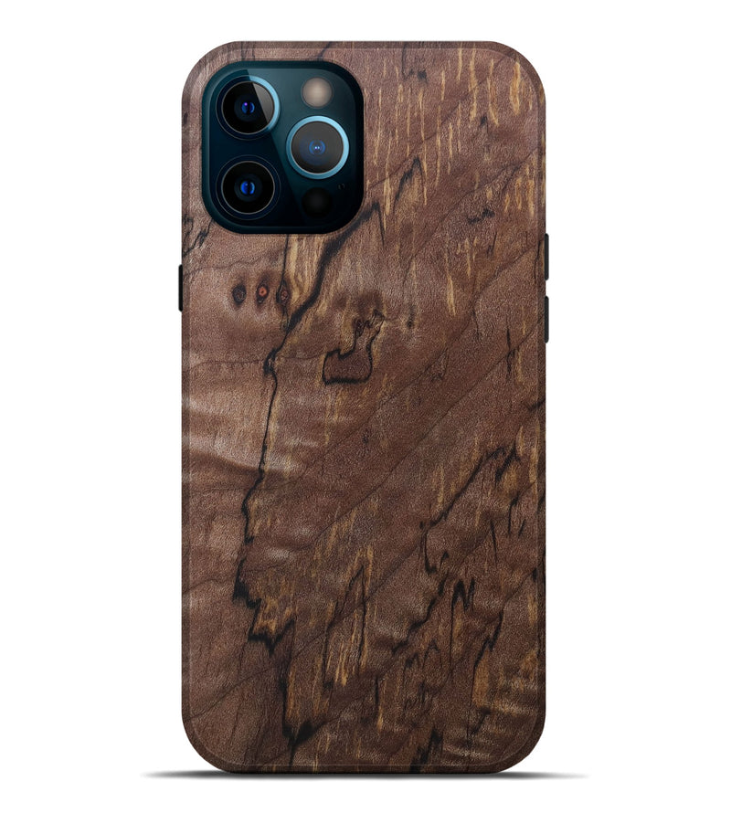 iPhone 12 Pro Max Wood+Resin Live Edge Phone Case - Gale (Wood Burl, 690322)