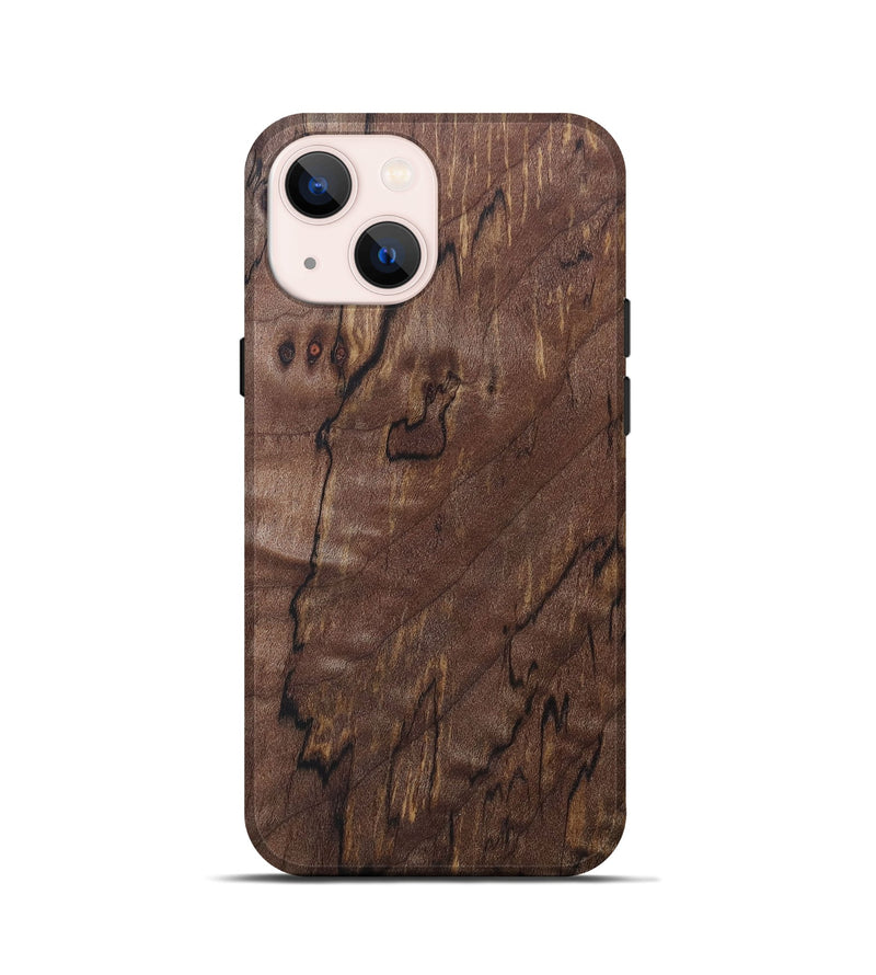 iPhone 13 mini Wood+Resin Live Edge Phone Case - Gale (Wood Burl, 690322)