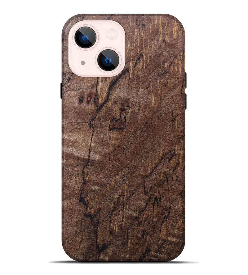 iPhone 14 Plus Wood+Resin Live Edge Phone Case - Gale (Wood Burl, 690322)