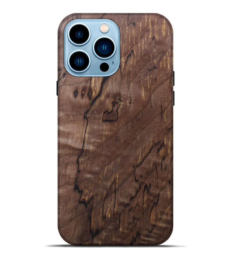 iPhone 14 Pro Max Wood+Resin Live Edge Phone Case - Gale (Wood Burl, 690322)