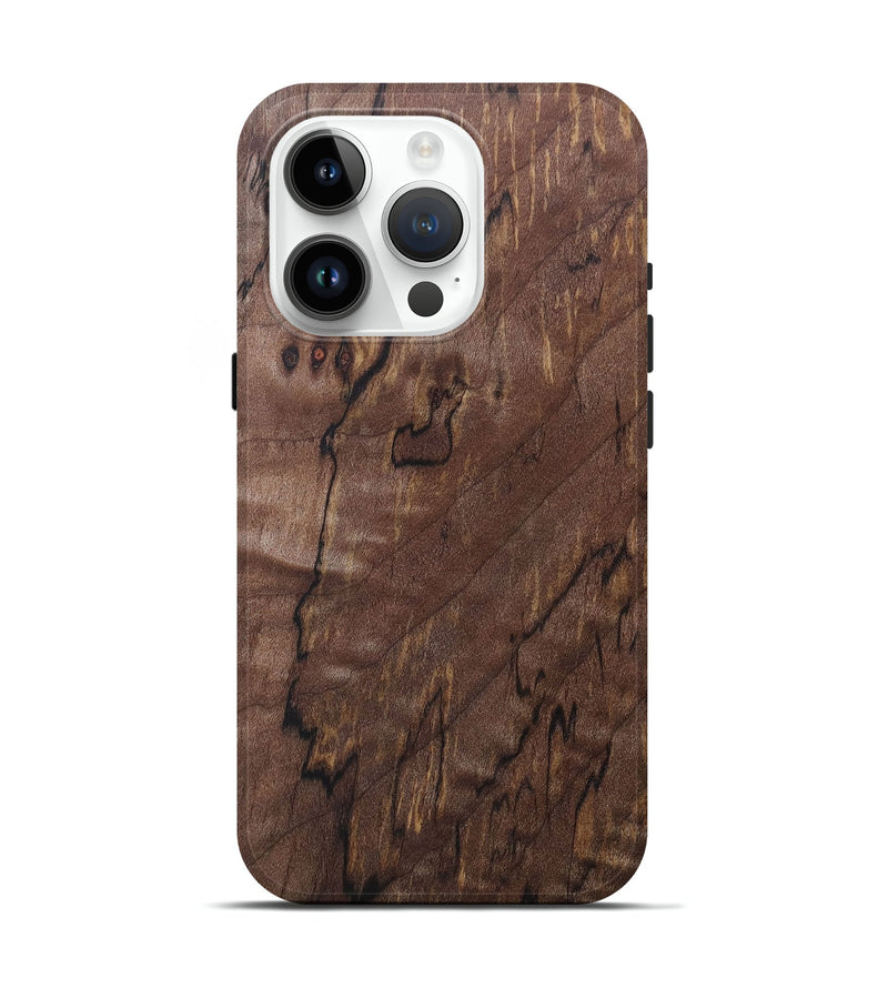 iPhone 15 Pro Wood+Resin Live Edge Phone Case - Gale (Wood Burl, 690322)