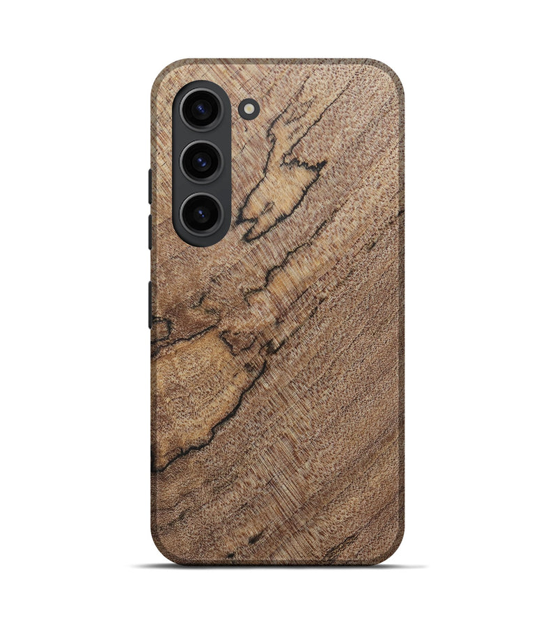Galaxy S23 Wood+Resin Live Edge Phone Case - Ebony (Wood Burl, 690327)