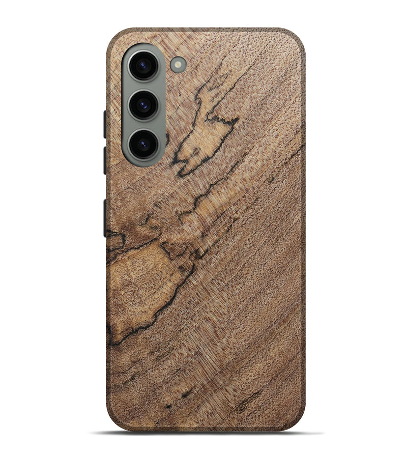Galaxy S23 Plus Wood+Resin Live Edge Phone Case - Ebony (Wood Burl, 690327)