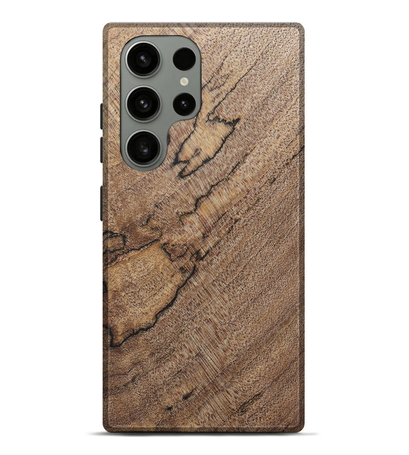 Galaxy S23 Ultra Wood+Resin Live Edge Phone Case - Ebony (Wood Burl, 690327)
