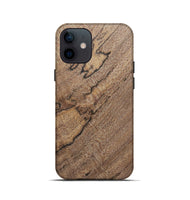 iPhone 12 mini Wood+Resin Live Edge Phone Case - Ebony (Wood Burl, 690327)