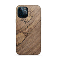 iPhone 12 Pro Wood+Resin Live Edge Phone Case - Ebony (Wood Burl, 690327)