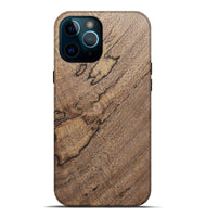 iPhone 12 Pro Max Wood+Resin Live Edge Phone Case - Ebony (Wood Burl, 690327)