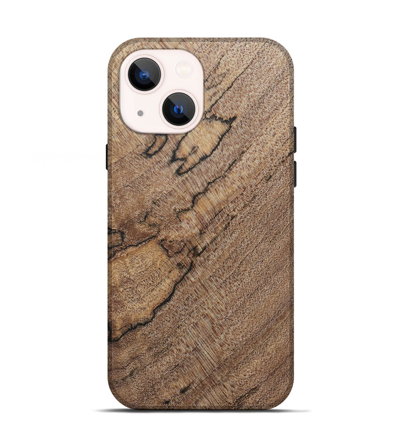 iPhone 13 Wood+Resin Live Edge Phone Case - Ebony (Wood Burl, 690327)