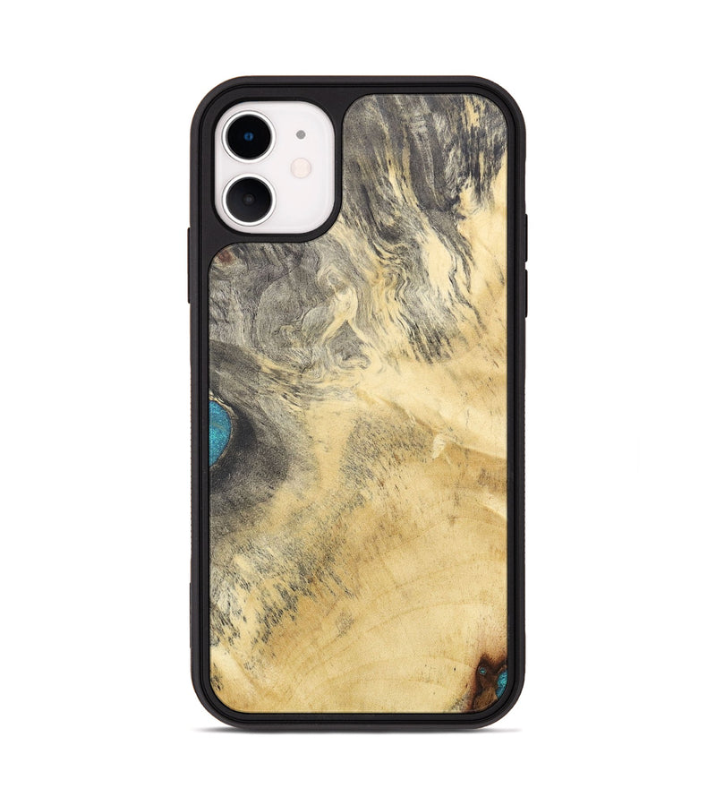iPhone 11 Wood+Resin Phone Case - Carson (Wood Burl, 690412)