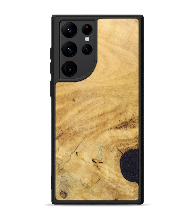 Galaxy S22 Ultra Wood+Resin Phone Case - Kristopher (Wood Burl, 690416)