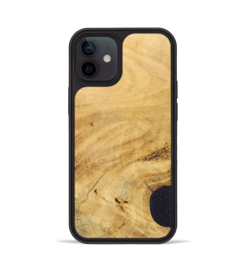 iPhone 12 Wood+Resin Phone Case - Kristopher (Wood Burl, 690416)