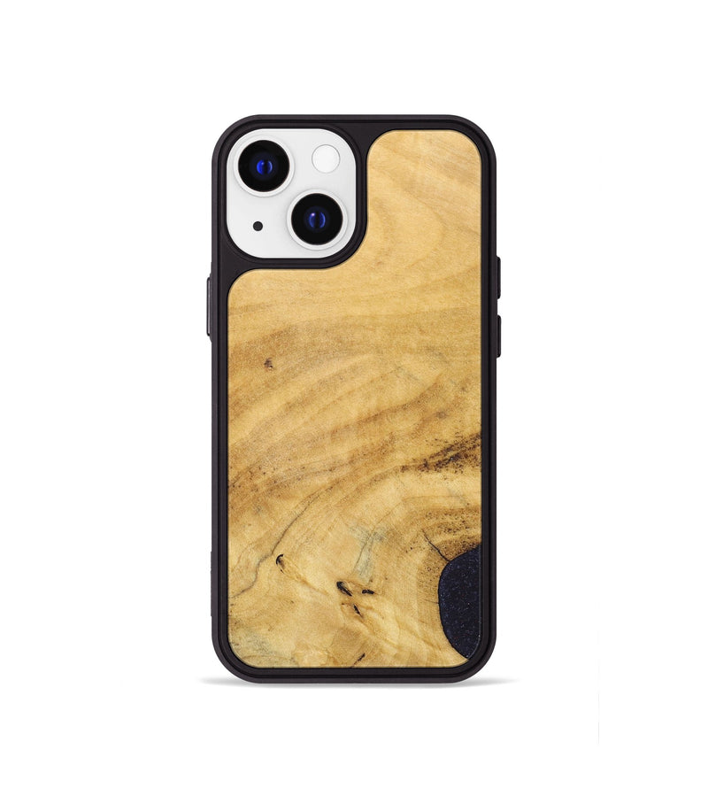 iPhone 13 mini Wood+Resin Phone Case - Kristopher (Wood Burl, 690416)