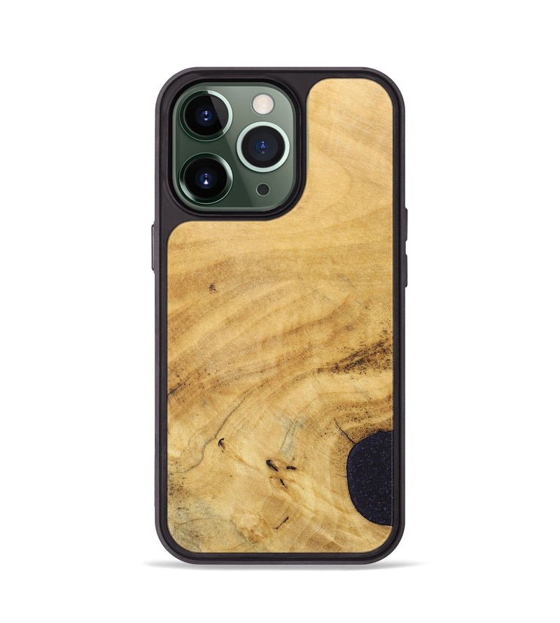 iPhone 13 Pro Wood+Resin Phone Case - Kristopher (Wood Burl, 690416)