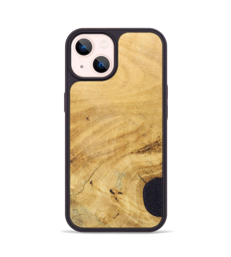 iPhone 14 Wood+Resin Phone Case - Kristopher (Wood Burl, 690416)