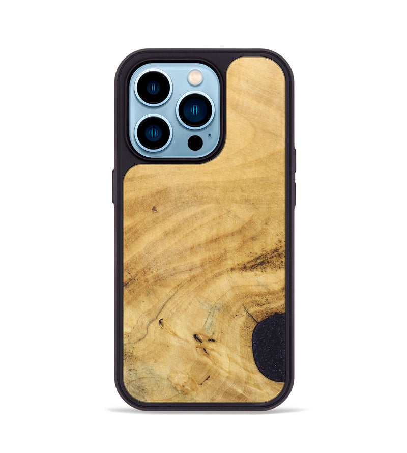 iPhone 14 Pro Wood+Resin Phone Case - Kristopher (Wood Burl, 690416)