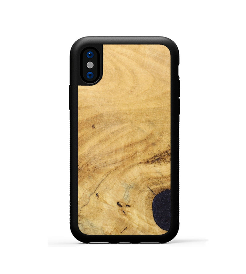 iPhone Xs Wood+Resin Phone Case - Kristopher (Wood Burl, 690416)