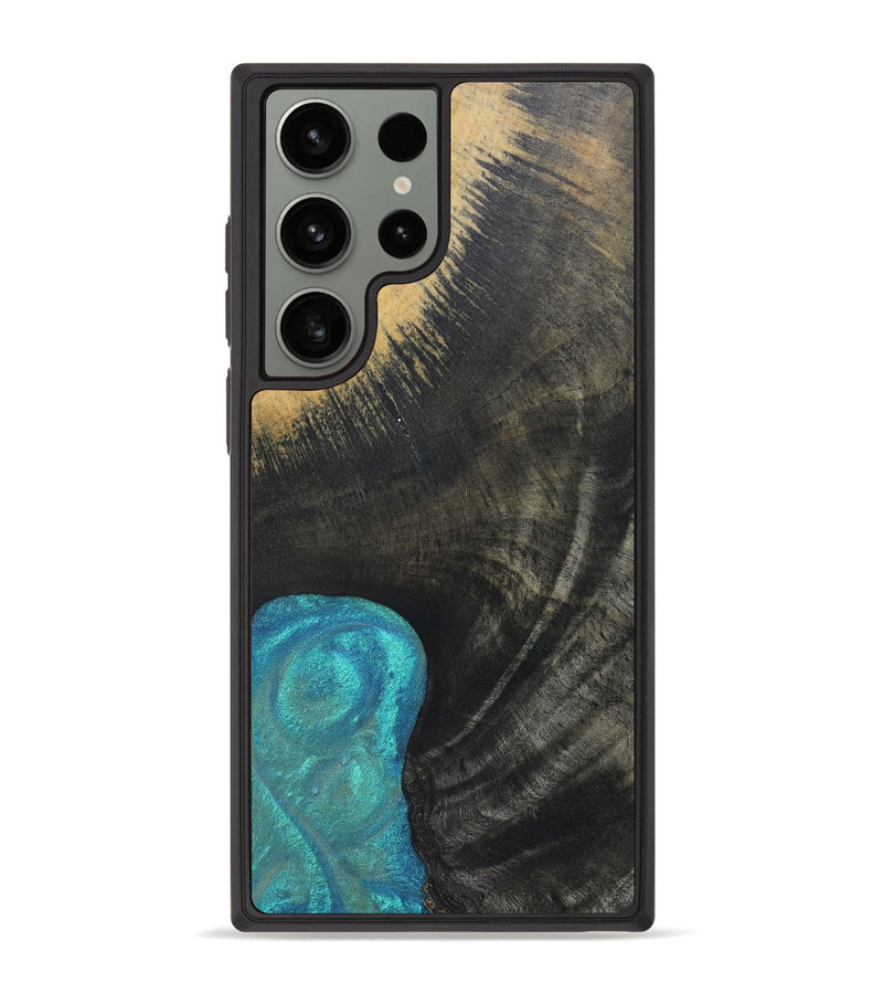 Galaxy S23 Ultra Wood+Resin Phone Case - Sonia (Wood Burl, 690429)
