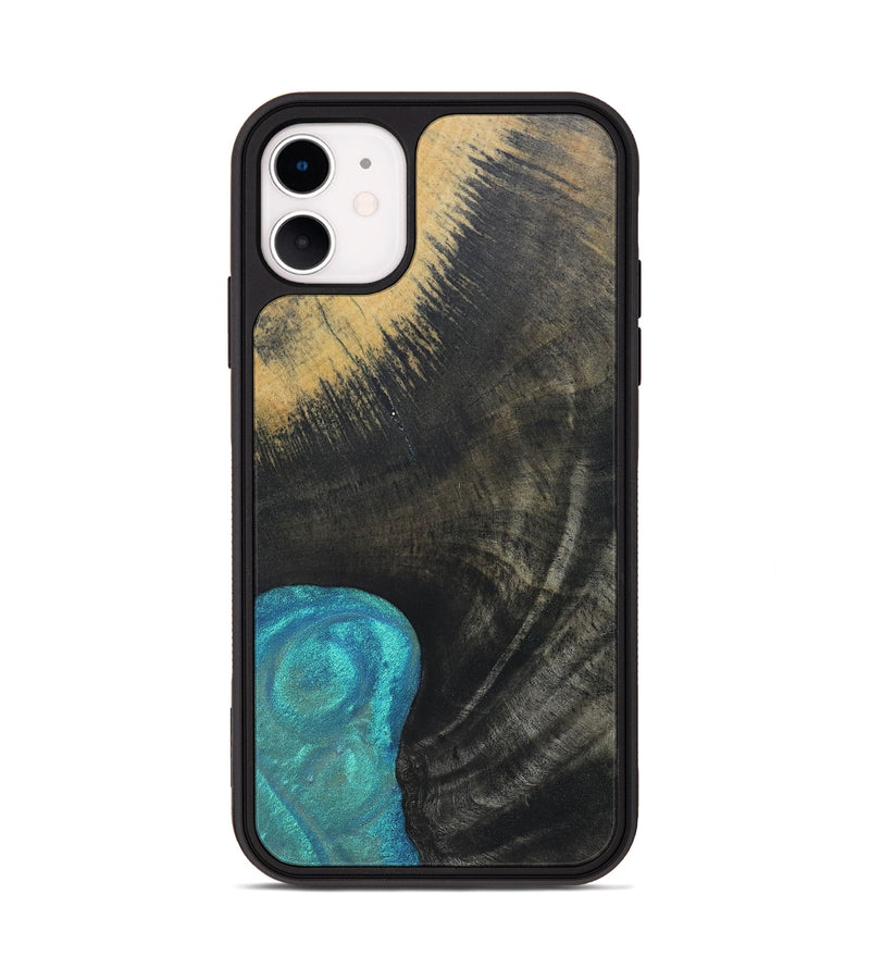iPhone 11 Wood+Resin Phone Case - Sonia (Wood Burl, 690429)