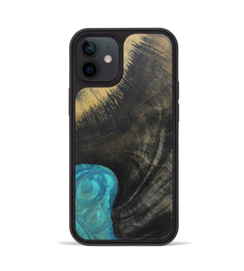 iPhone 12 Wood+Resin Phone Case - Sonia (Wood Burl, 690429)