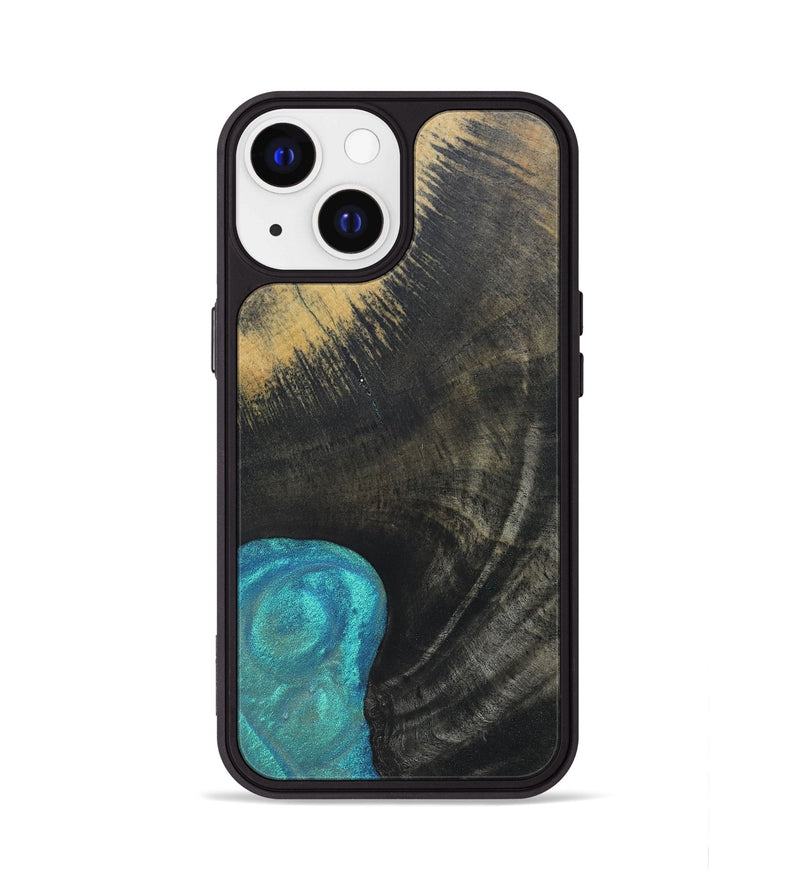 iPhone 13 Wood+Resin Phone Case - Sonia (Wood Burl, 690429)
