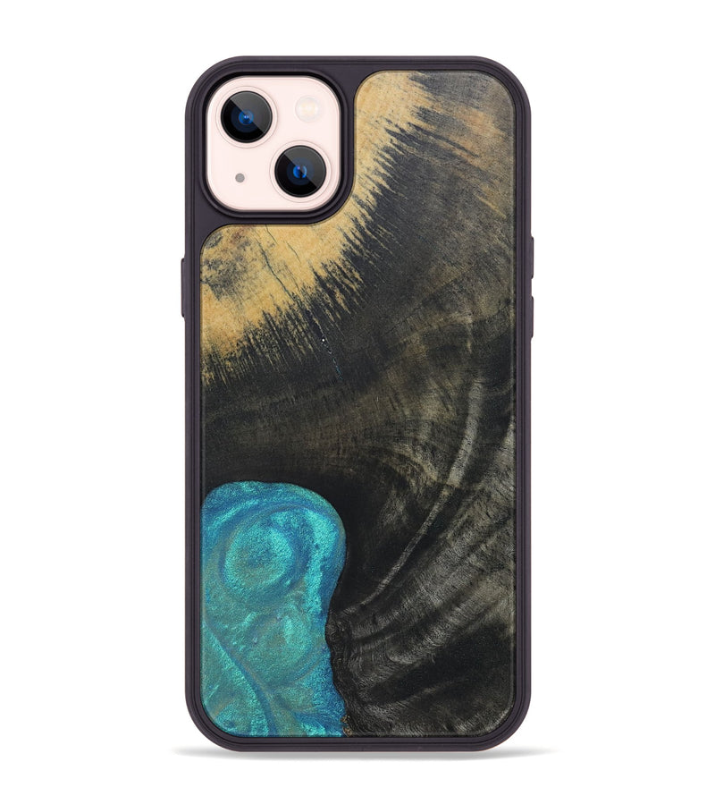 iPhone 14 Plus Wood+Resin Phone Case - Sonia (Wood Burl, 690429)