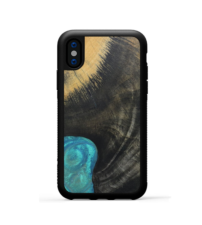 iPhone Xs Wood+Resin Phone Case - Sonia (Wood Burl, 690429)
