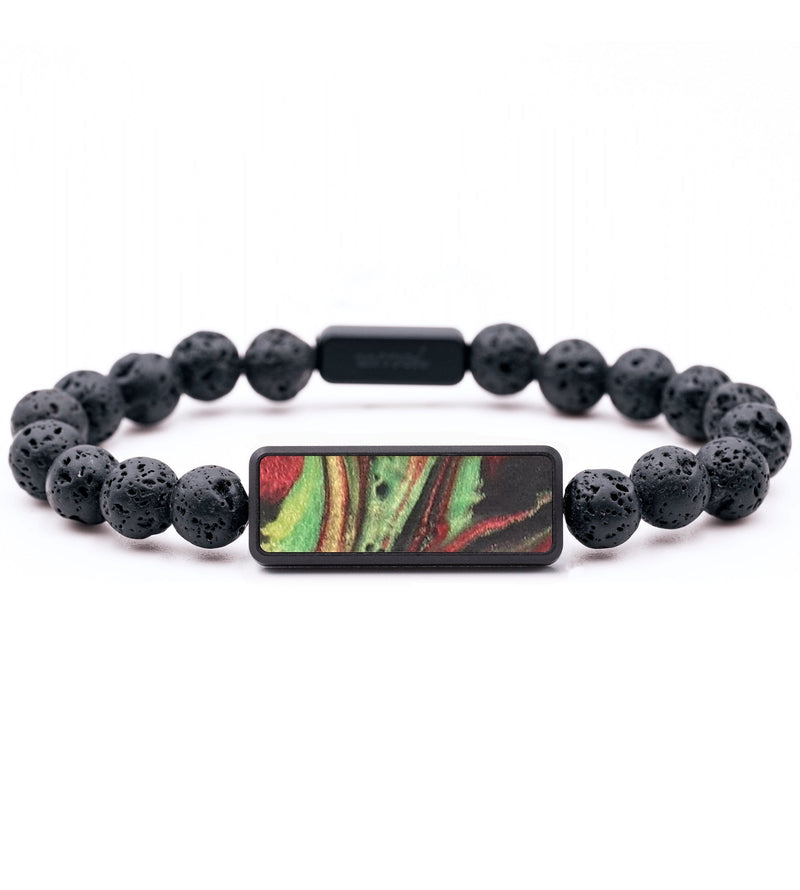 Lava Bead ResinArt Bracelet - Tricia (Reggae, 690458)