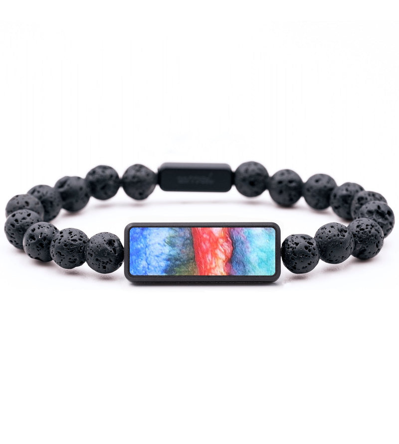 Lava Bead ResinArt Bracelet - Tameka (Watercolor, 690467)