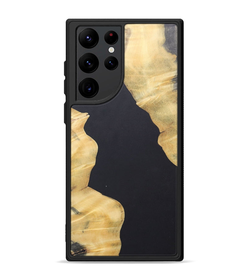 Galaxy S22 Ultra Wood+Resin Phone Case - Kadence (Pure Black, 690564)