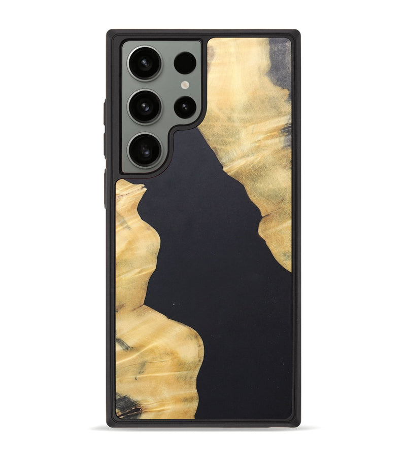 Galaxy S23 Ultra Wood+Resin Phone Case - Kadence (Pure Black, 690564)