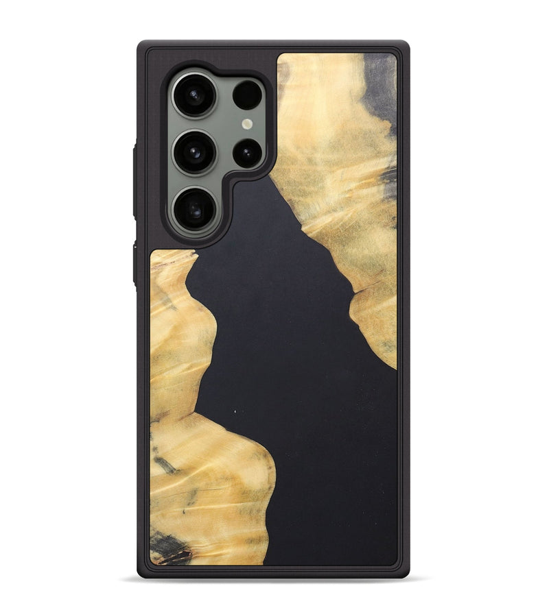 Galaxy S24 Ultra Wood+Resin Phone Case - Kadence (Pure Black, 690564)