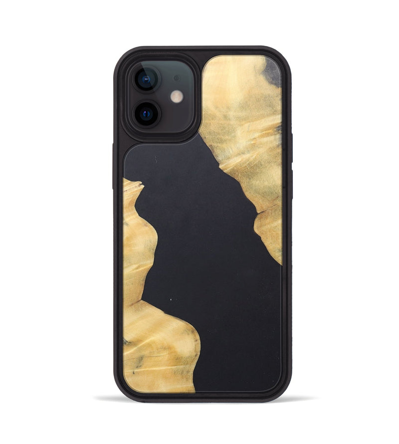 iPhone 12 Wood+Resin Phone Case - Kadence (Pure Black, 690564)