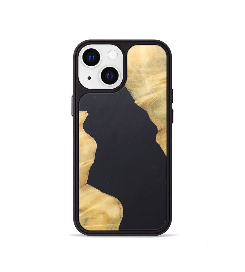 iPhone 13 mini Wood+Resin Phone Case - Kadence (Pure Black, 690564)
