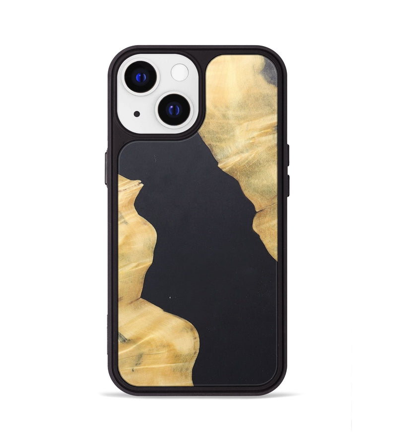 iPhone 13 Wood+Resin Phone Case - Kadence (Pure Black, 690564)