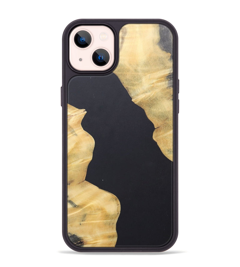 iPhone 14 Plus Wood+Resin Phone Case - Kadence (Pure Black, 690564)