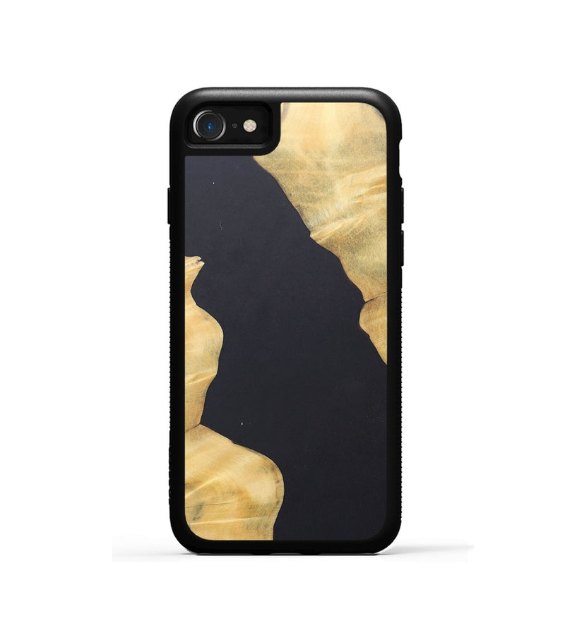 iPhone SE Wood+Resin Phone Case - Kadence (Pure Black, 690564)