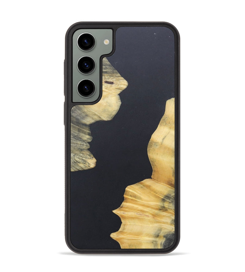 Galaxy S23 Plus Wood+Resin Phone Case - Adelaide (Pure Black, 690568)