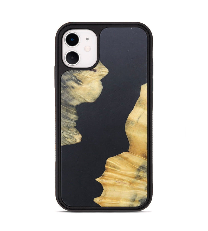 iPhone 11 Wood+Resin Phone Case - Adelaide (Pure Black, 690568)