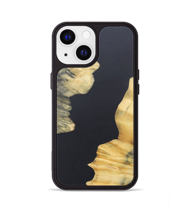 iPhone 13 Wood+Resin Phone Case - Adelaide (Pure Black, 690568)
