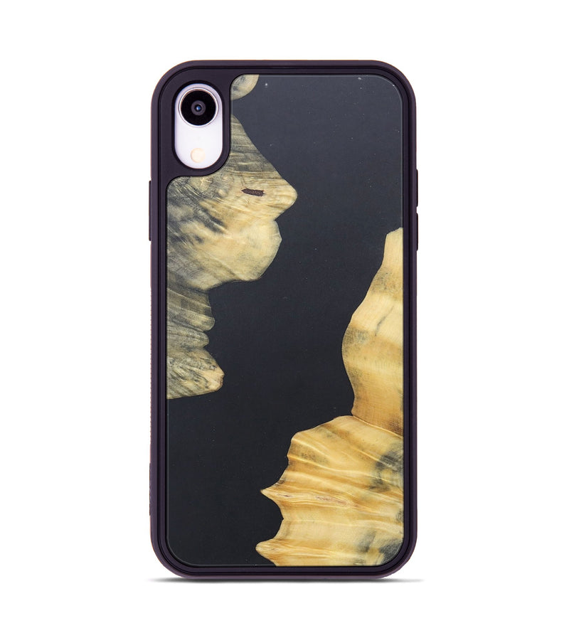 iPhone Xr Wood+Resin Phone Case - Adelaide (Pure Black, 690568)