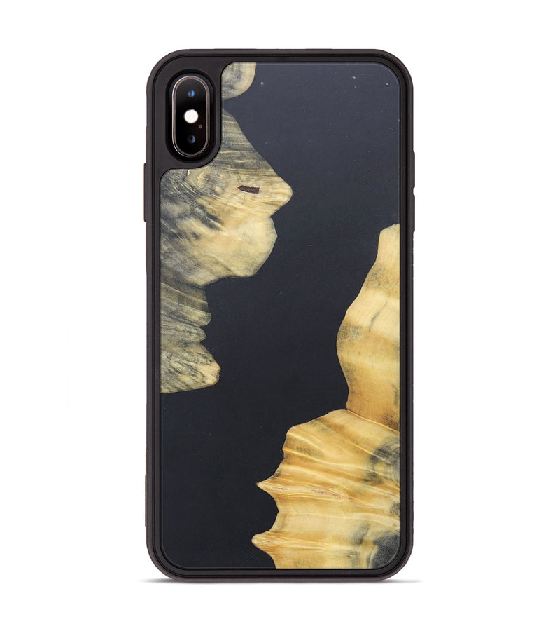 iPhone Xs Max Wood+Resin Phone Case - Adelaide (Pure Black, 690568)