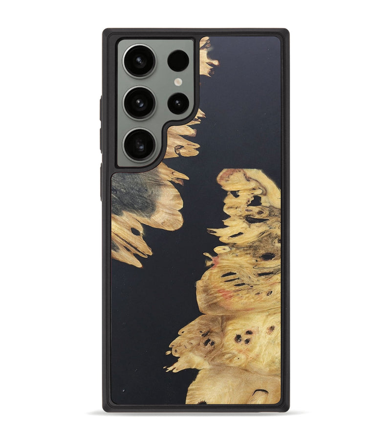 Galaxy S23 Ultra Wood+Resin Phone Case - Penelope (Pure Black, 690570)