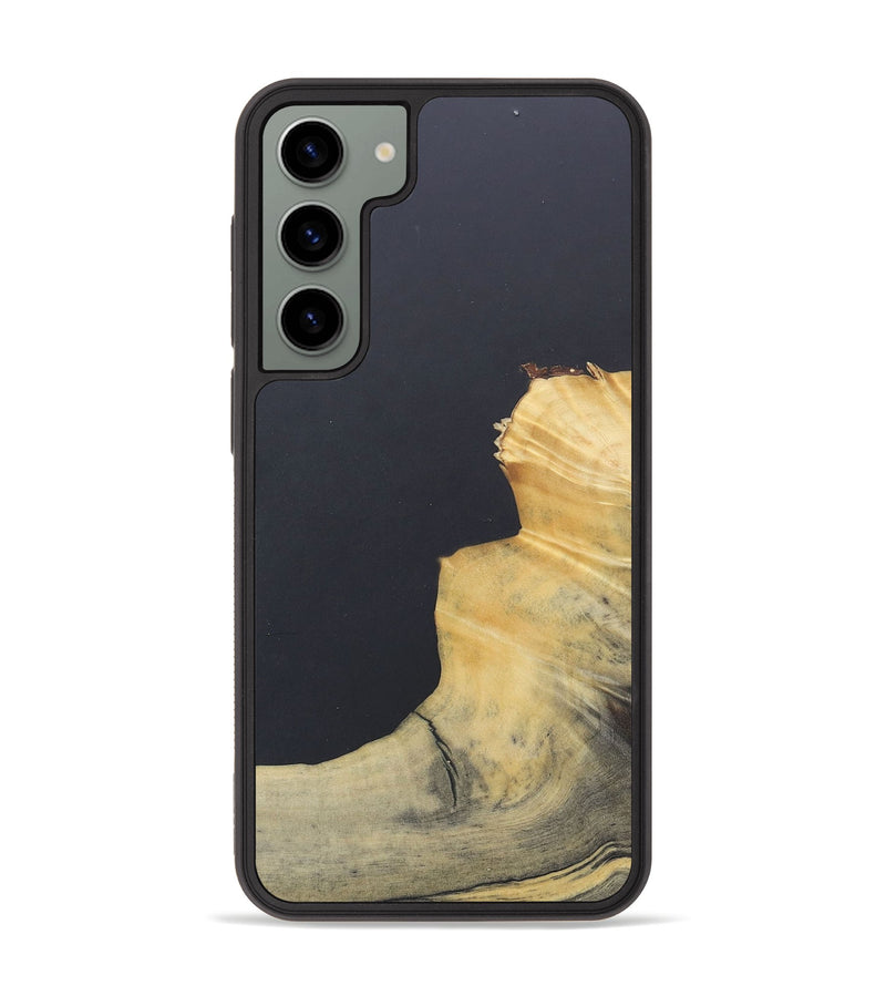 Galaxy S23 Plus Wood+Resin Phone Case - Emil (Pure Black, 690572)
