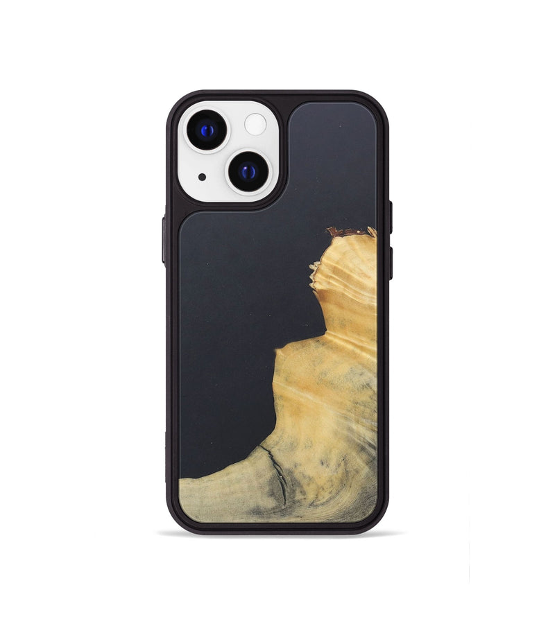 iPhone 13 mini Wood+Resin Phone Case - Emil (Pure Black, 690572)