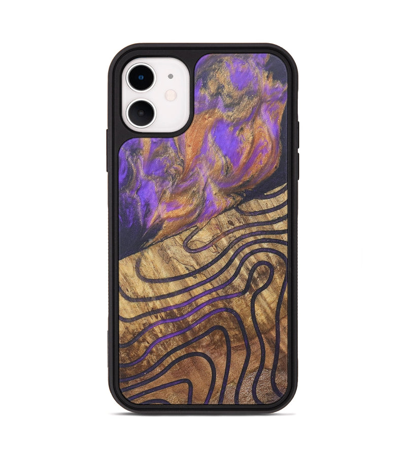 iPhone 11 Wood+Resin Phone Case - Anderson (Pattern, 690575)