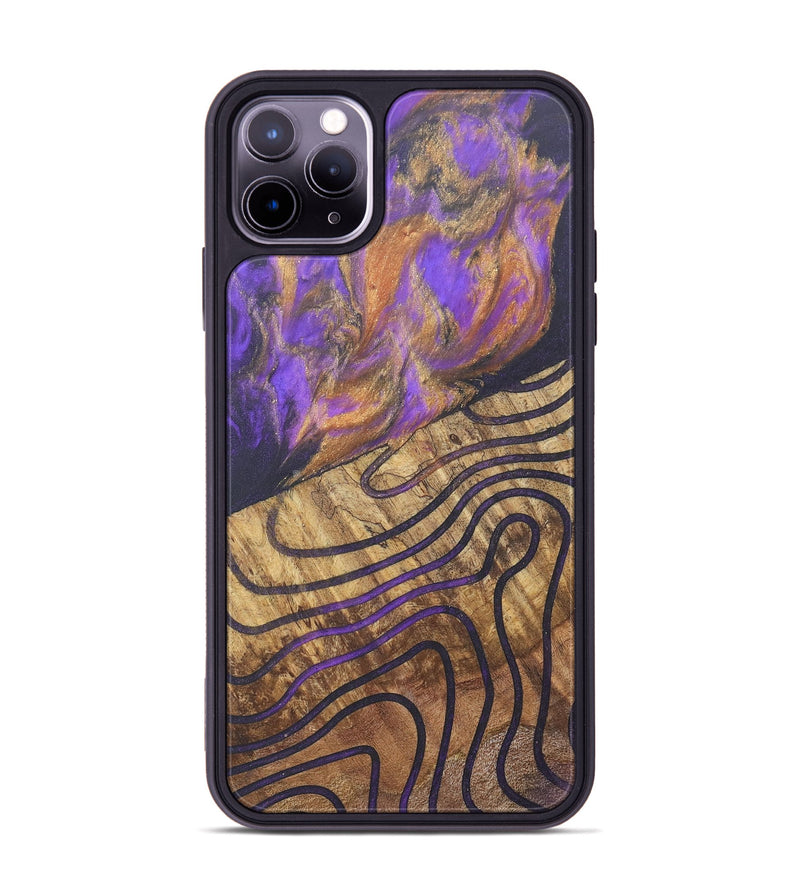 iPhone 11 Pro Max Wood+Resin Phone Case - Anderson (Pattern, 690575)