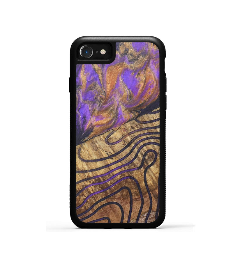 iPhone SE Wood+Resin Phone Case - Anderson (Pattern, 690575)