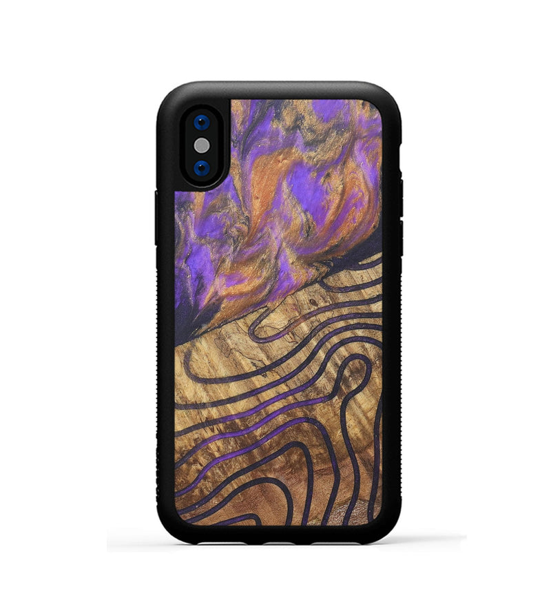 iPhone Xs Wood+Resin Phone Case - Anderson (Pattern, 690575)