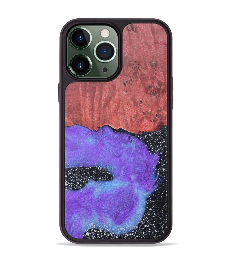 iPhone 13 Pro Max Wood+Resin Phone Case - Riley (Cosmos, 690598)