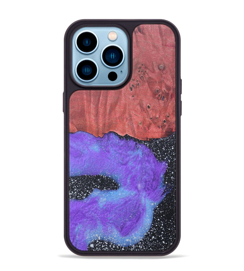 iPhone 14 Pro Max Wood+Resin Phone Case - Riley (Cosmos, 690598)